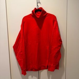 Men's Uniqlo U Red Turtleneck